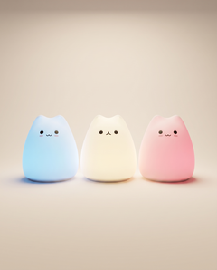 Veilleuse chat Boréal en trois couleurs