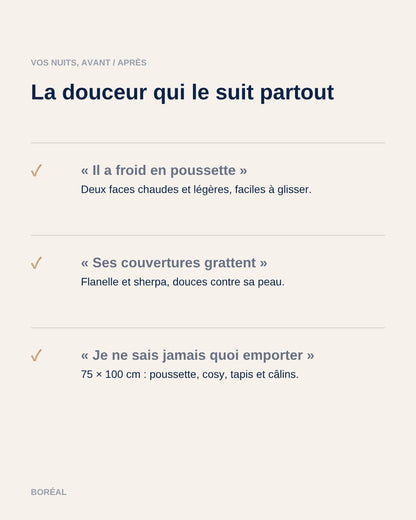 Couverture Boréal : avant et après