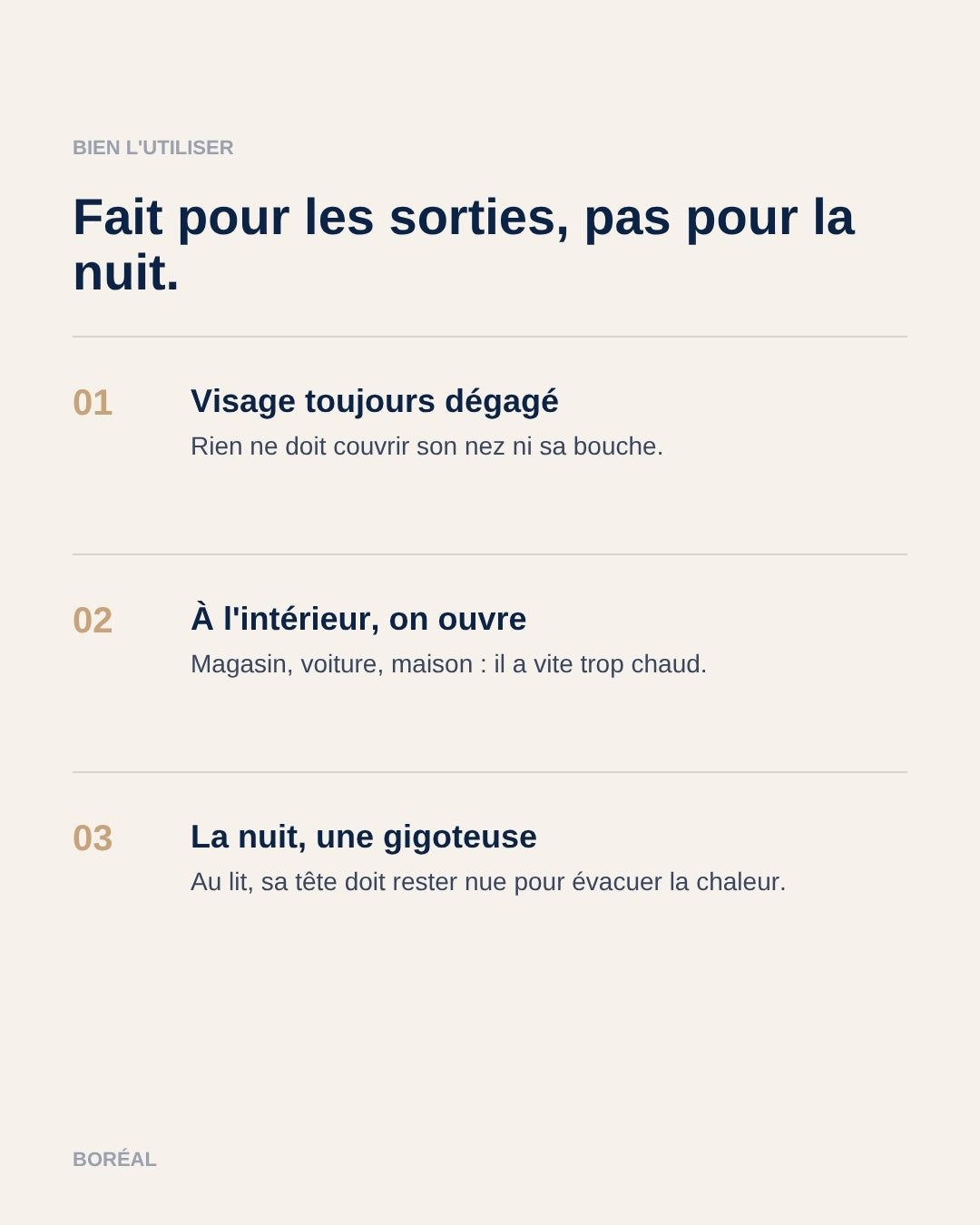 Nid d'ange : fait pour les sorties, pas pour la nuit