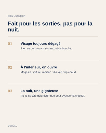 Nid d'ange : fait pour les sorties, pas pour la nuit