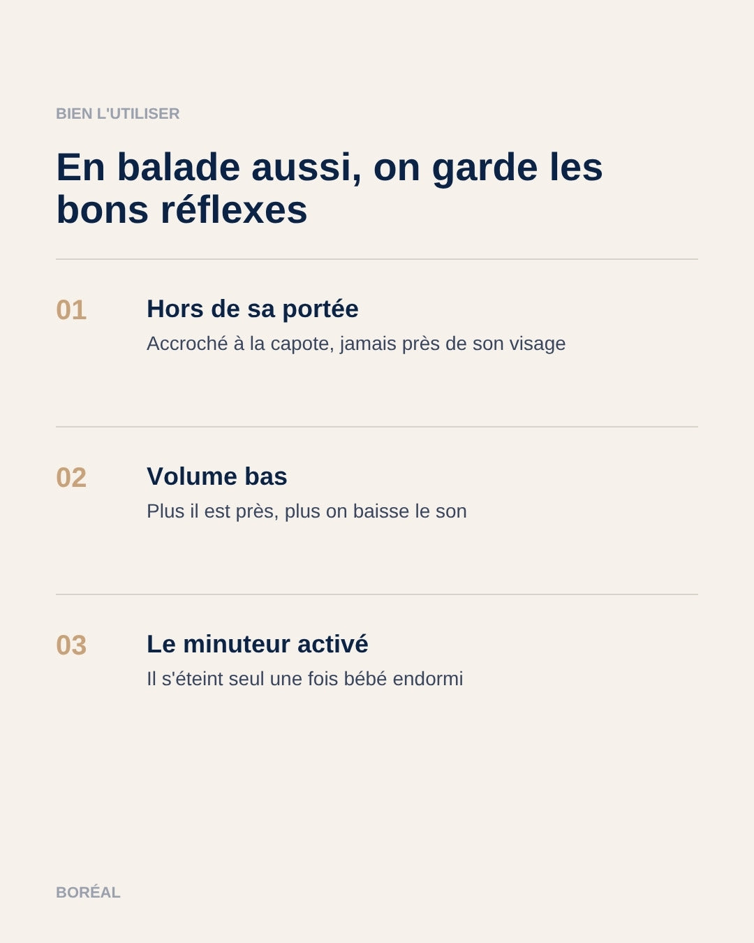 Bien utiliser un bruit blanc nomade : trois règles de sécurité