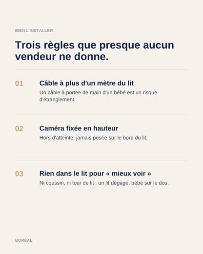Bien installer son babyphone : trois règles de sécurité