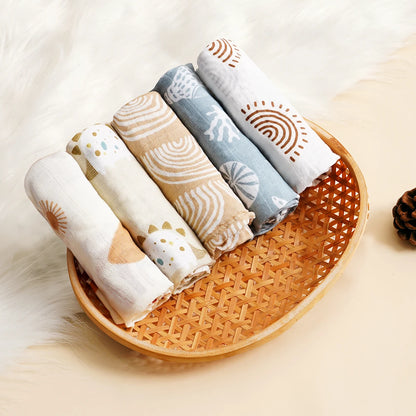 Coffret de 5 langes en mousseline Boréal
