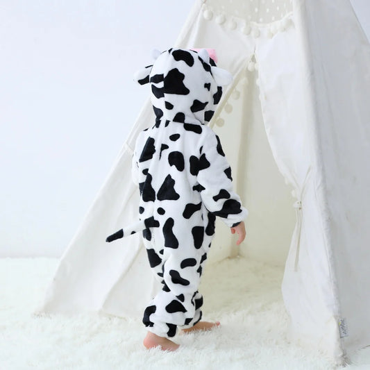 Combinaison vache à capuche pour bébé