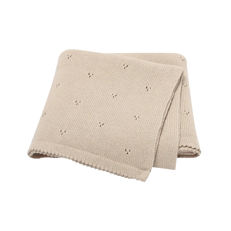 Couverture en coton tricoté Boréal