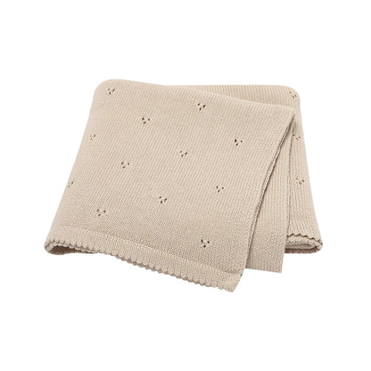 Couverture en coton tricoté Boréal