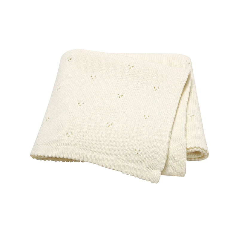Couverture en coton tricoté Boréal