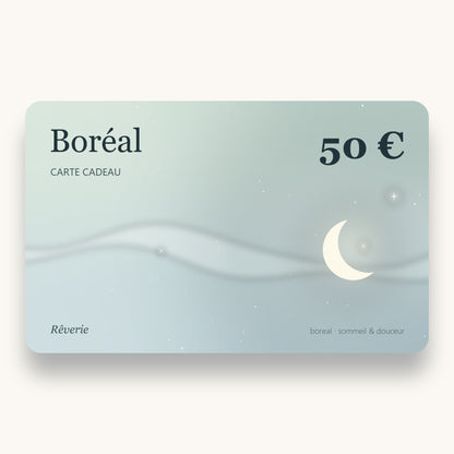 Carte cadeau Boréal 50 € Rêverie