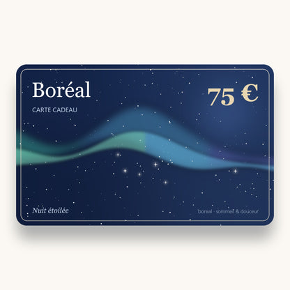 Carte cadeau Boréal 75 € Nuit étoilée