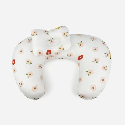 Coussin d'allaitement grand format Boréal, motif fleurettes