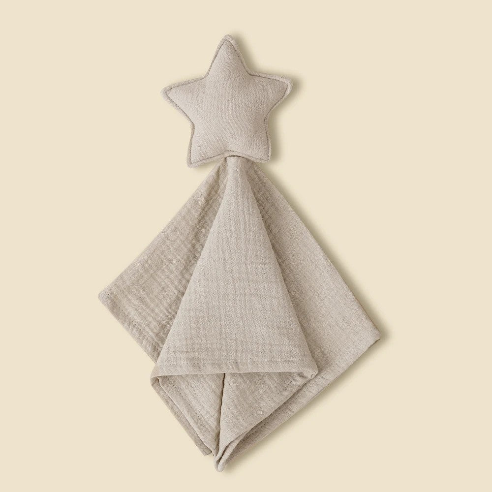 Doudou plat étoile Boréal, coloris lin