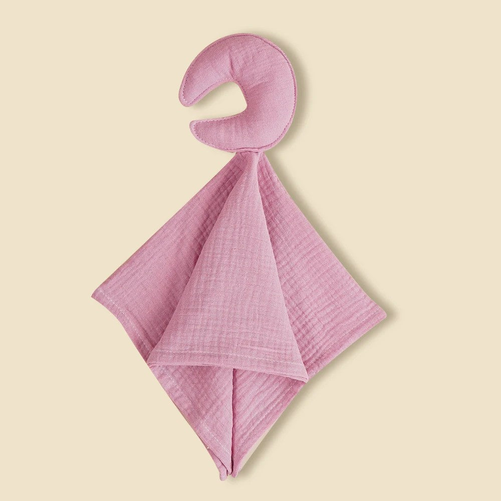 Doudou plat lune Boréal, coloris rose