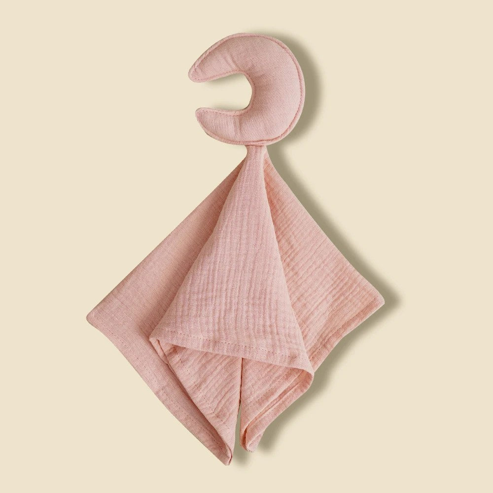 Doudou plat lune Boréal, coloris vieux rose