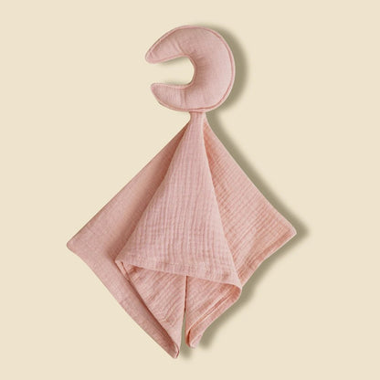 Doudou plat lune Boréal, coloris vieux rose