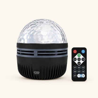 Veilleuse projecteur Boréal et sa télécommande